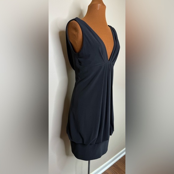 NWT A.B.S. By Allen Schwartz Bubble Hem Drape Back Cocktail Party Dress Size S - Picture 2 of 9